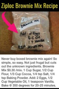 How to make Ziploc brownie mix!